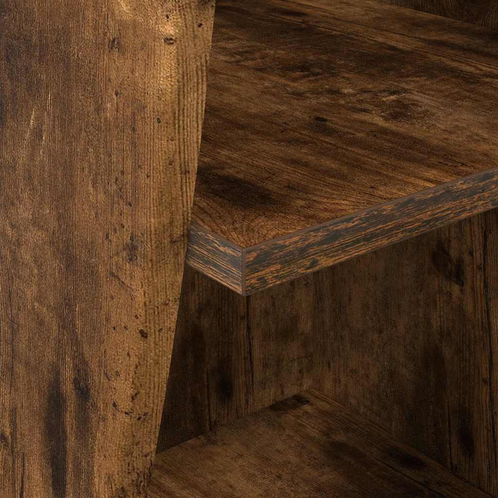 Mobile angolare Bianco 32x32x102cm Legno multistrato 889860