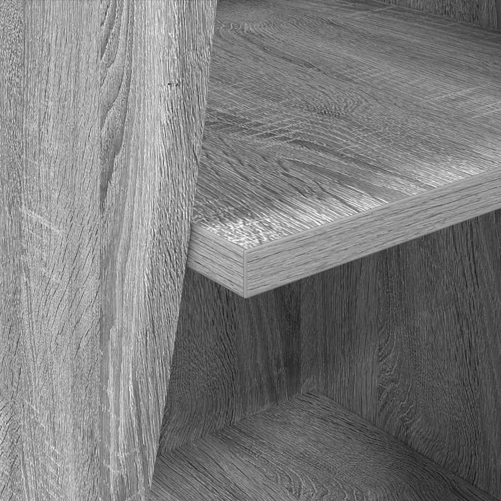 Mobile angolare Bianco 32x32x102cm Legno multistrato 889861