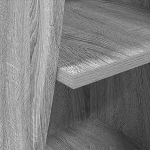 Mobile angolare Bianco 32x32x102cm Legno multistrato 889861