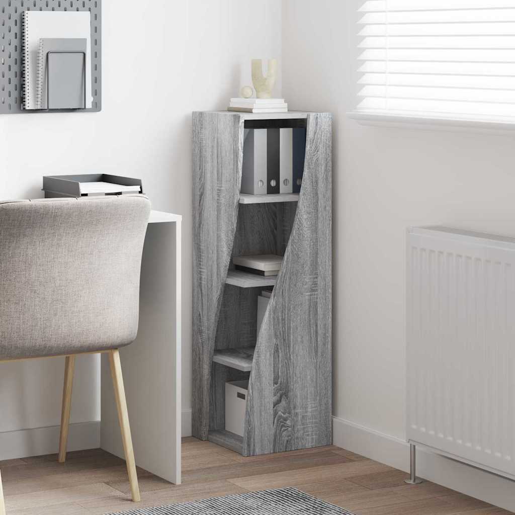 Mobile angolare Bianco 32x32x102cm Legno multistrato 889861