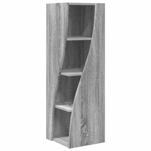 Mobile angolare Bianco 32x32x102cm Legno multistrato 889861