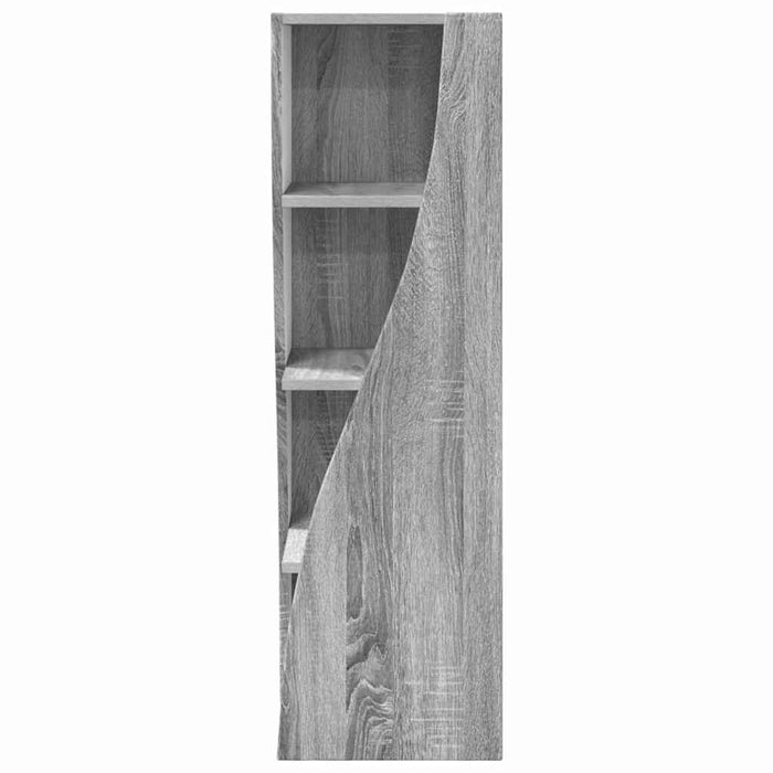 Mobile angolare Bianco 32x32x102cm Legno multistrato 889861