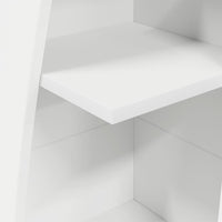 Mobile angolare Bianco 27,5x27x140cm Legno multistrato 889865