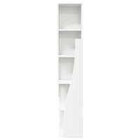 Mobile angolare Bianco 27,5x27x140cm Legno multistrato 889865