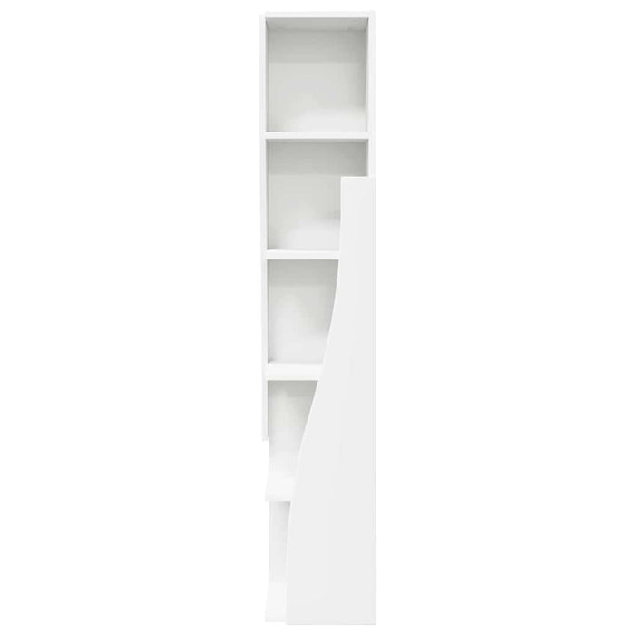 Mobile angolare Bianco 27,5x27x140cm Legno multistrato 889865