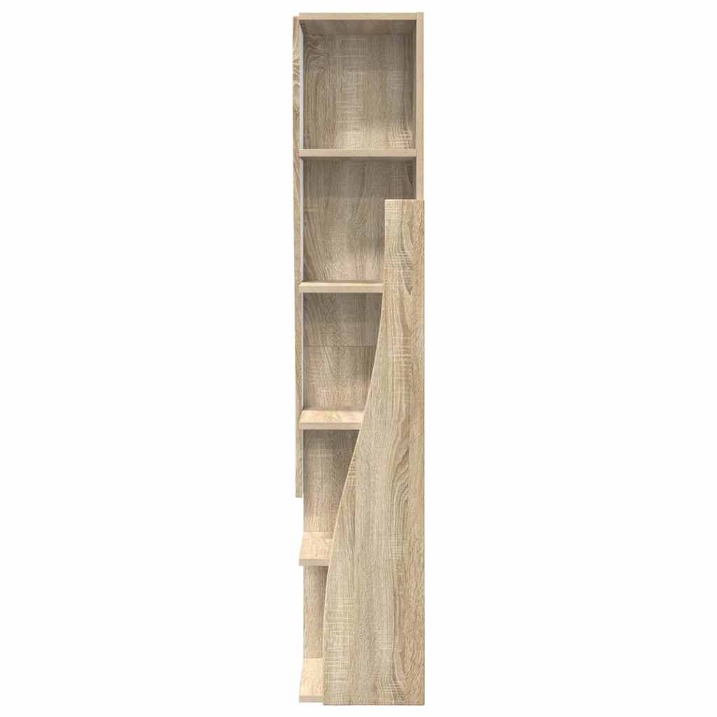 Mobile angolare Bianco 27,5x27x140cm Legno multistrato 889867