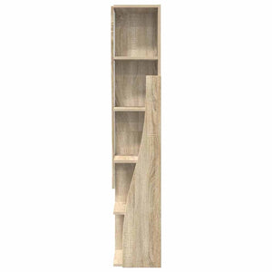 Mobile angolare Bianco 27,5x27x140cm Legno multistrato 889867