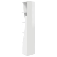 Mobile angolare Bianco 27,5x27x140cm Legno multistrato 889869