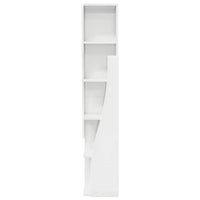 Mobile angolare Bianco 27,5x27x140cm Legno multistrato 889869