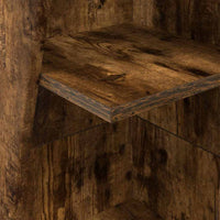 Mobile angolare Bianco 27,5x27x140cm Legno multistrato 889870