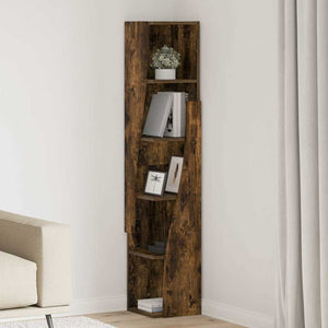 Mobile angolare Bianco 27,5x27x140cm Legno multistrato 889870