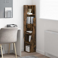 Mobile angolare Bianco 27,5x27x140cm Legno multistrato 889870