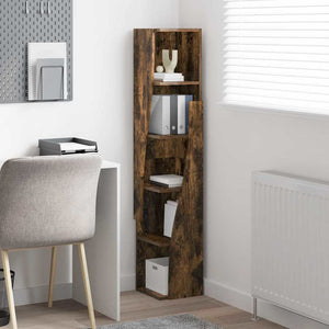 Mobile angolare Bianco 27,5x27x140cm Legno multistrato 889870