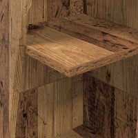 Mobile angolare Bianco 27,5x27x140cm Legno multistrato 889873