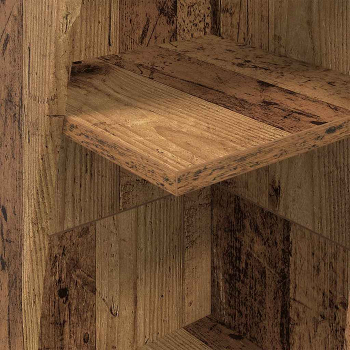 Mobile angolare Bianco 27,5x27x140cm Legno multistrato 889873