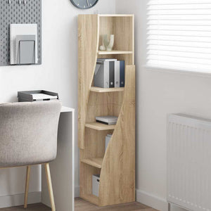 Mobile angolare Bianco 32x32x140cm Legno multistrato 889877