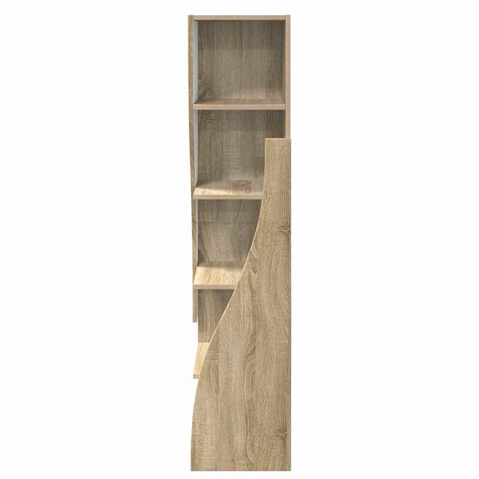 Mobile angolare Bianco 32x32x140cm Legno multistrato 889877