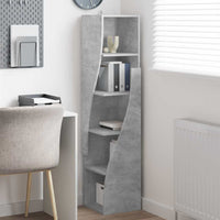 Mobile angolare Bianco 32x32x140cm Legno multistrato 889878