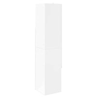 Mobile angolare Bianco 32x32x140cm Legno multistrato 889879