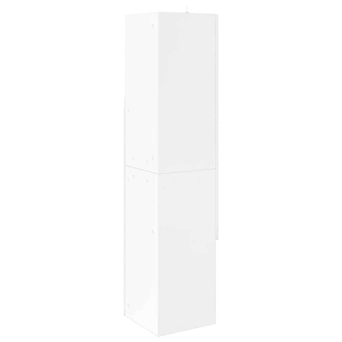 Mobile angolare Bianco 32x32x140cm Legno multistrato 889879