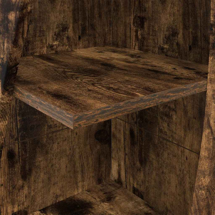 Mobile angolare Bianco 32x32x140cm Legno multistrato 889880