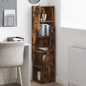 Mobile angolare Bianco 32x32x140cm Legno multistrato 889880