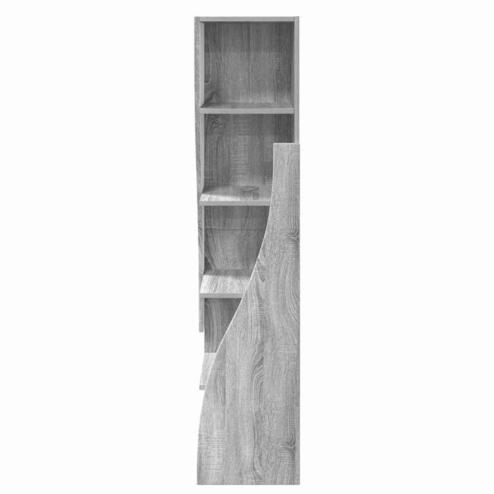Mobile angolare Bianco 32x32x140cm Legno multistrato 889881