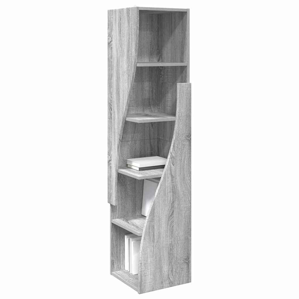Mobile angolare Bianco 32x32x140cm Legno multistrato 889881