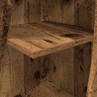 Mobile angolare Bianco 32x32x140cm Legno multistrato 889883