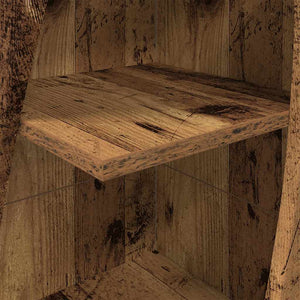 Mobile angolare Bianco 32x32x140cm Legno multistrato 889883