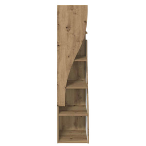 Mobile angolare Bianco 32x32x140cm Legno multistrato 889884