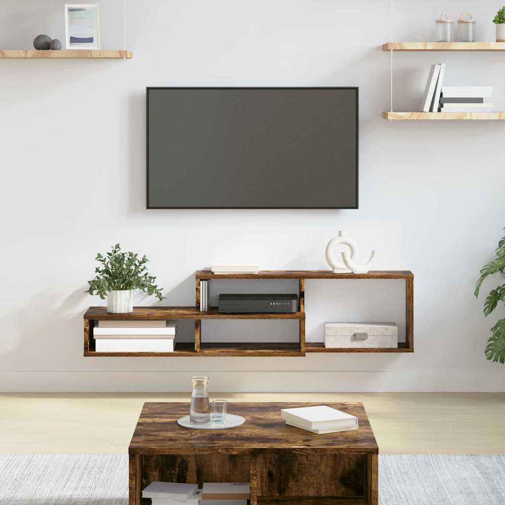 SupportoperTVaparete 120x25x28,5cm Legno multistrato 889897