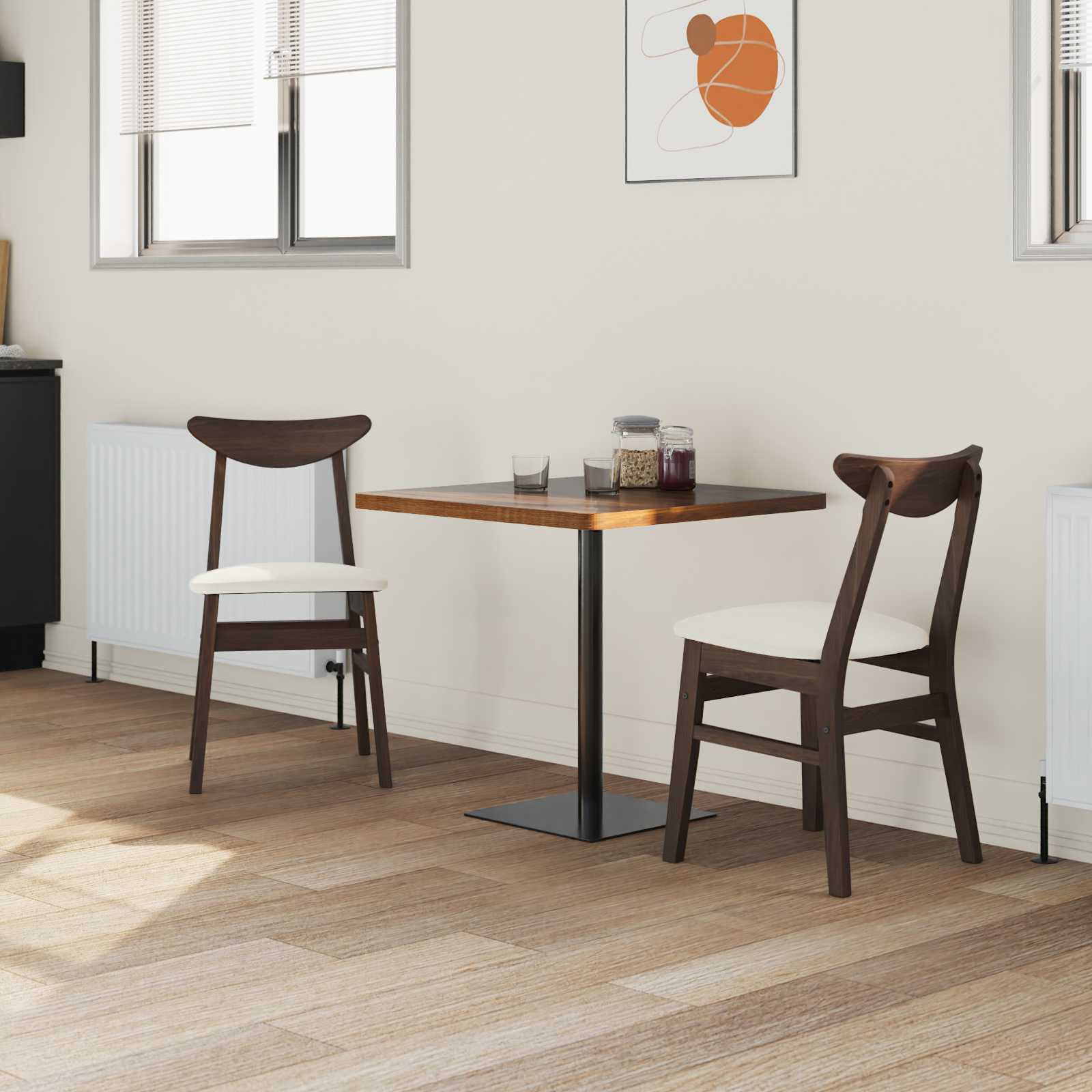 Sedie da pranzo 2 pcs Marrone Chiaro 42 x 47.5 x 81 cm 42020429