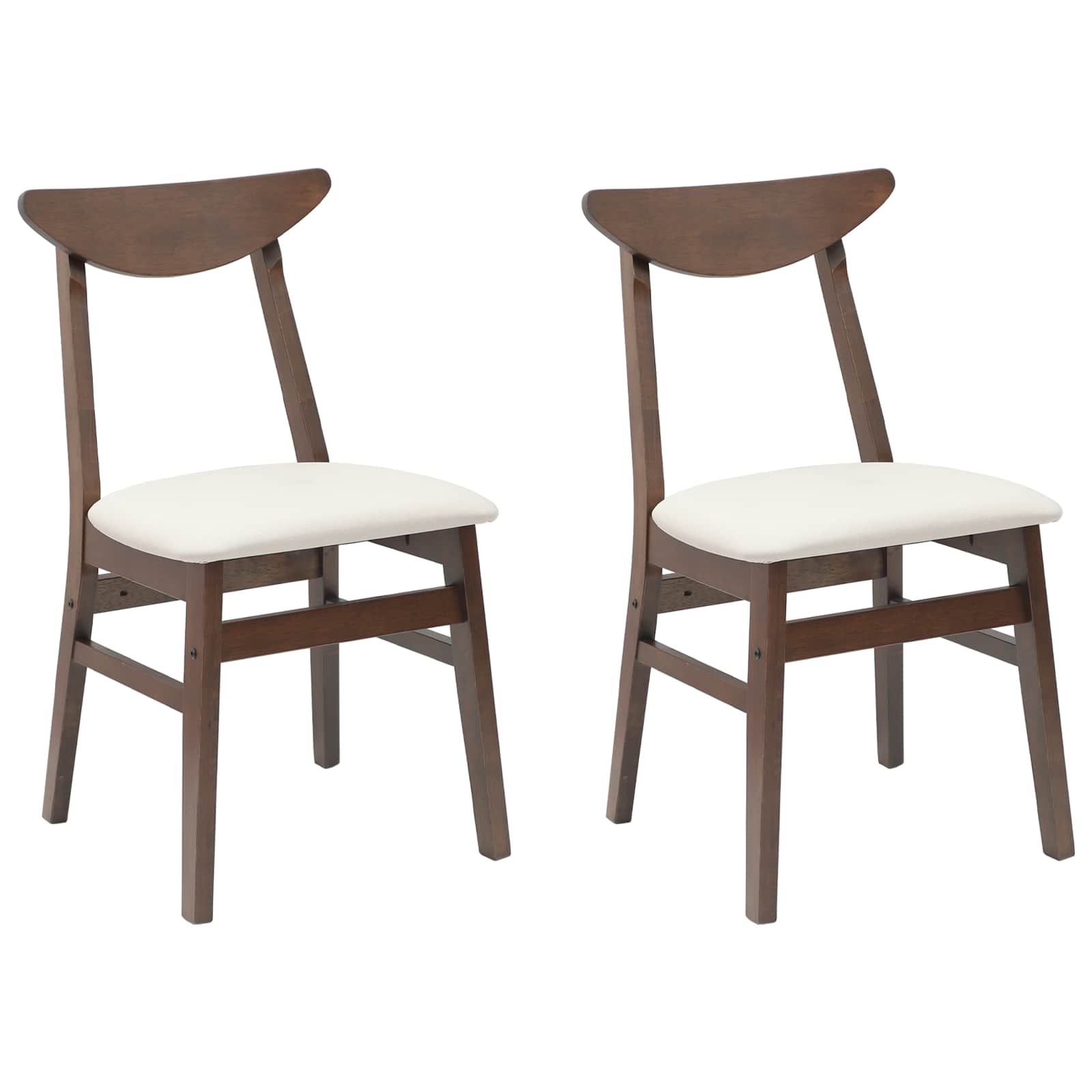 Sedie da pranzo 2 pcs Marrone Chiaro 42 x 47.5 x 81 cm 42020429