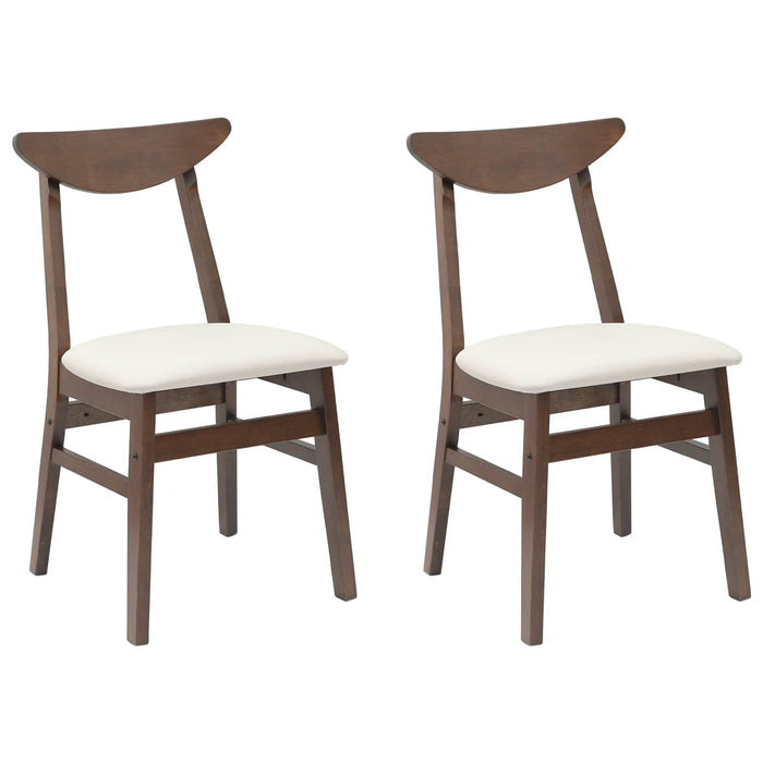 Sedie da pranzo 2 pcs Marrone Chiaro 42 x 47.5 x 81 cm 42020429