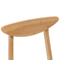 Sedie da pranzo 2 pcs Naturale 42 x 47.5 x 81 cm 42020431