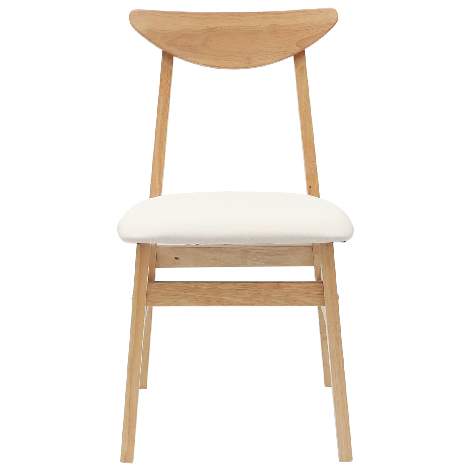 Sedie da pranzo 2 pcs Naturale 42 x 47.5 x 81 cm