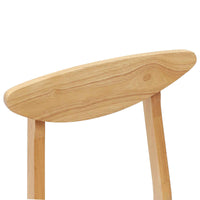 Sedie da pranzo 2 pcs Naturale 42 x 47.5 x 81 cm 42020432