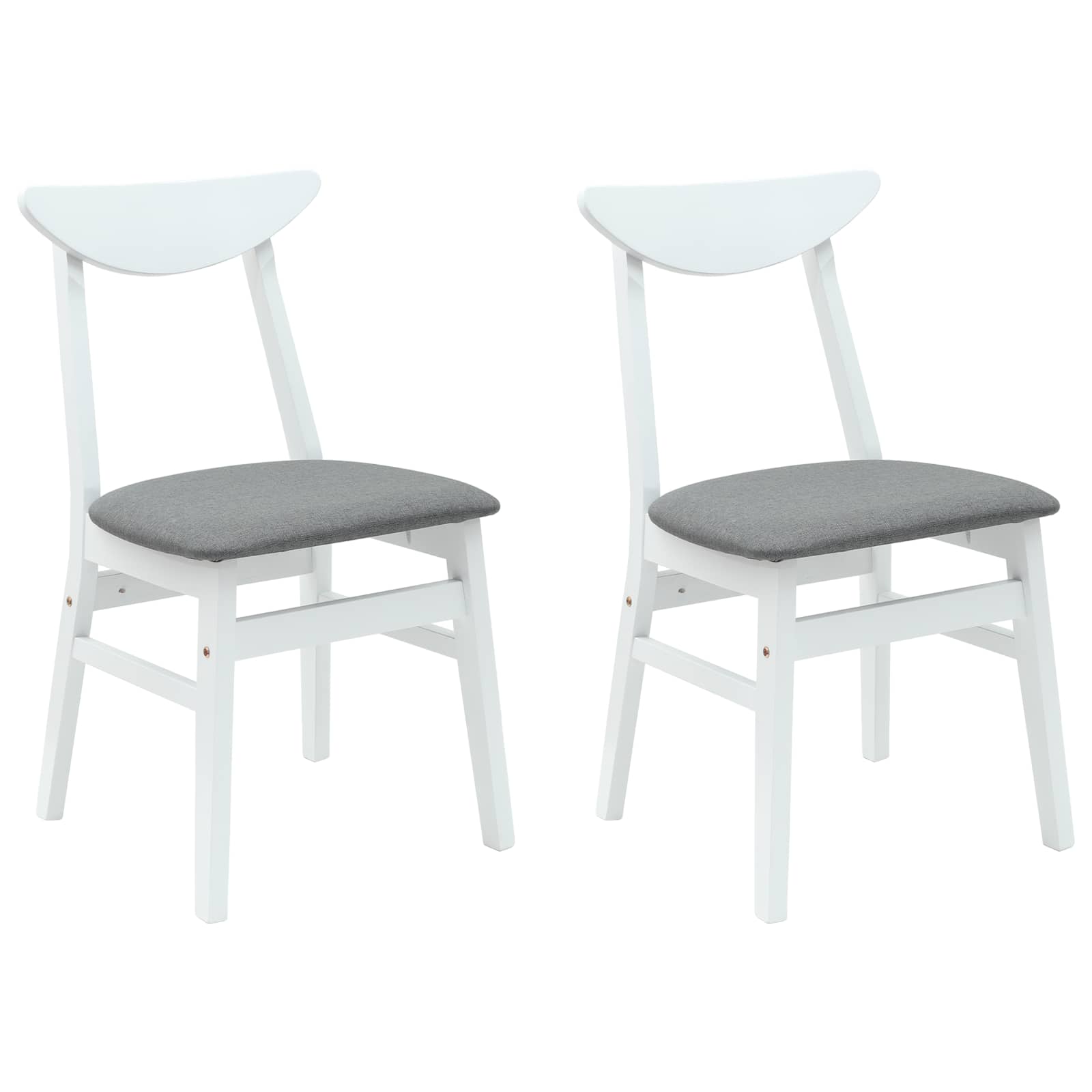 Sedie da pranzo 2 pcs Bianco 42 x 47.5 x 81 cm 42020433