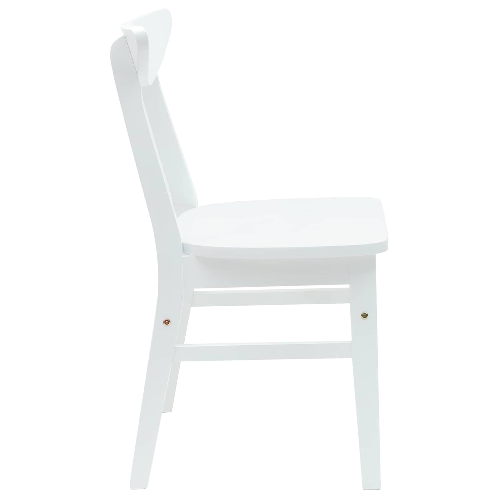 Sedie da pranzo 2 pcs Bianco 42 x 47.5 x 81 cm 42020435