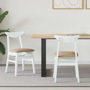 Sedie da pranzo 2 pcs Bianco 42 x 47.5 x 81 cm 42020436