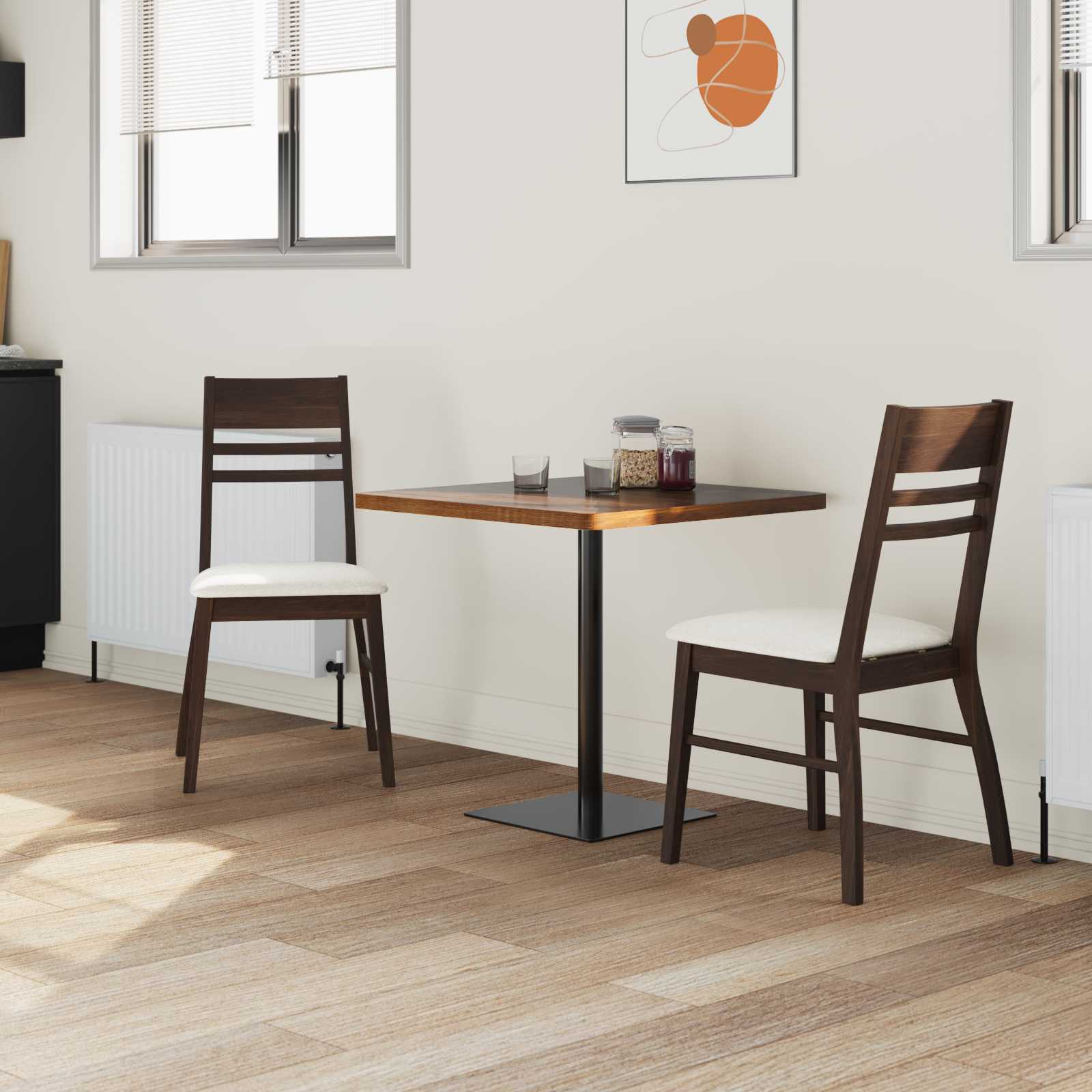 Sedie da pranzo 2 pcs Marrone Chiaro 43 x 54 x 89 cm 42020438