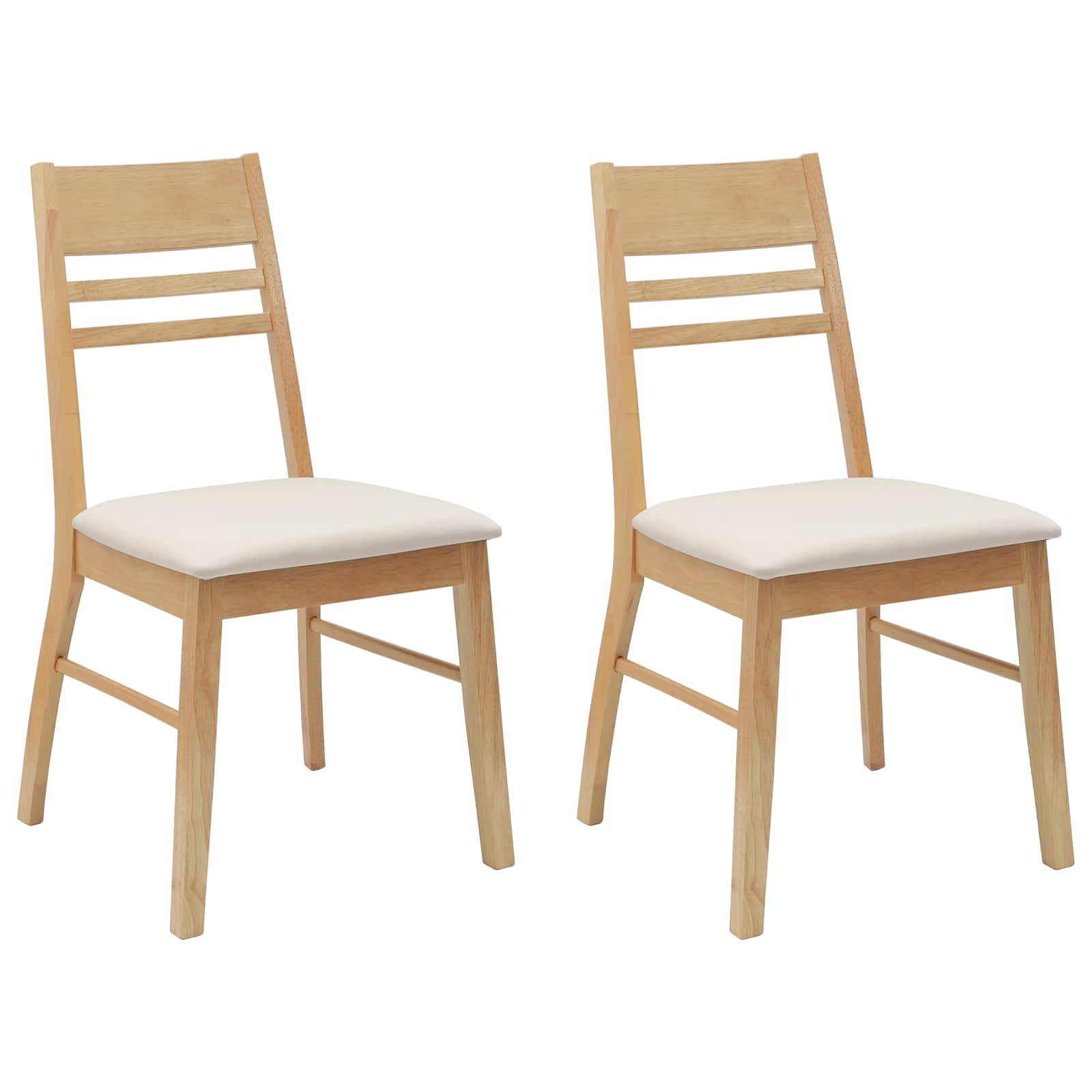Sedie da pranzo 2 pcs Naturale 43 x 54 x 89 cm 42020440