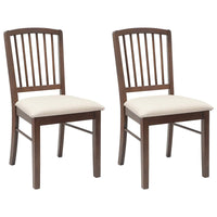 Sedie da pranzo 2 pcs Marrone Chiaro 50 x 52,5 x 91 cm 42020447