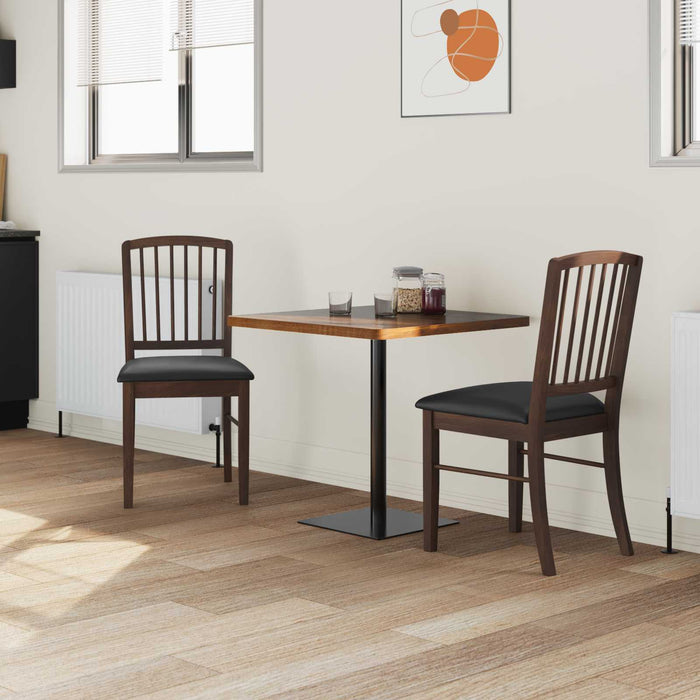 Sedie da pranzo 2 pcs Marrone Chiaro 50 x 52,5 x 91 cm 42020448