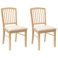 Sedie da pranzo 2 pcs Naturale 50 x 52,5 x 91 cm 42020449