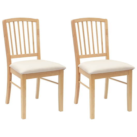 Sedie da pranzo 2 pcs Naturale 50 x 52,5 x 91 cm 42020449