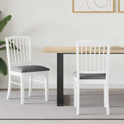 Sedie da pranzo 2 pcs Bianco 50 x 52,5 x 91 cm 42020451