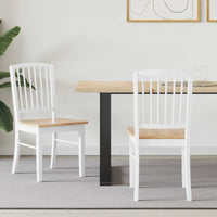 Sedie da pranzo 2 pcs Bianco 50 x 52,5 x 91 cm 42020452