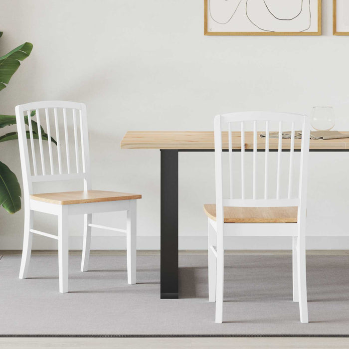 Sedie da pranzo 2 pcs Bianco 50 x 52,5 x 91 cm 42020452